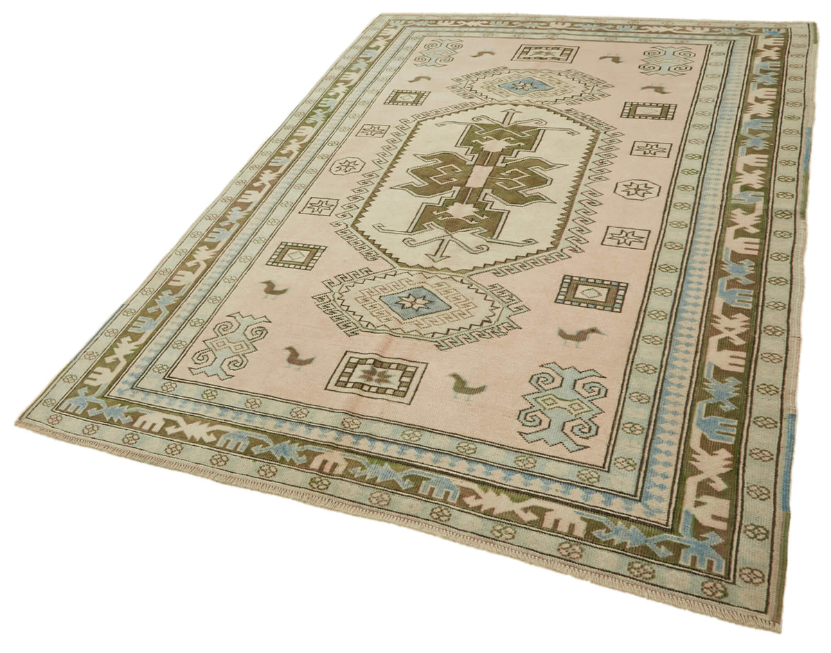 6x8 Hand-Knotted Anatolian Rug - 46823