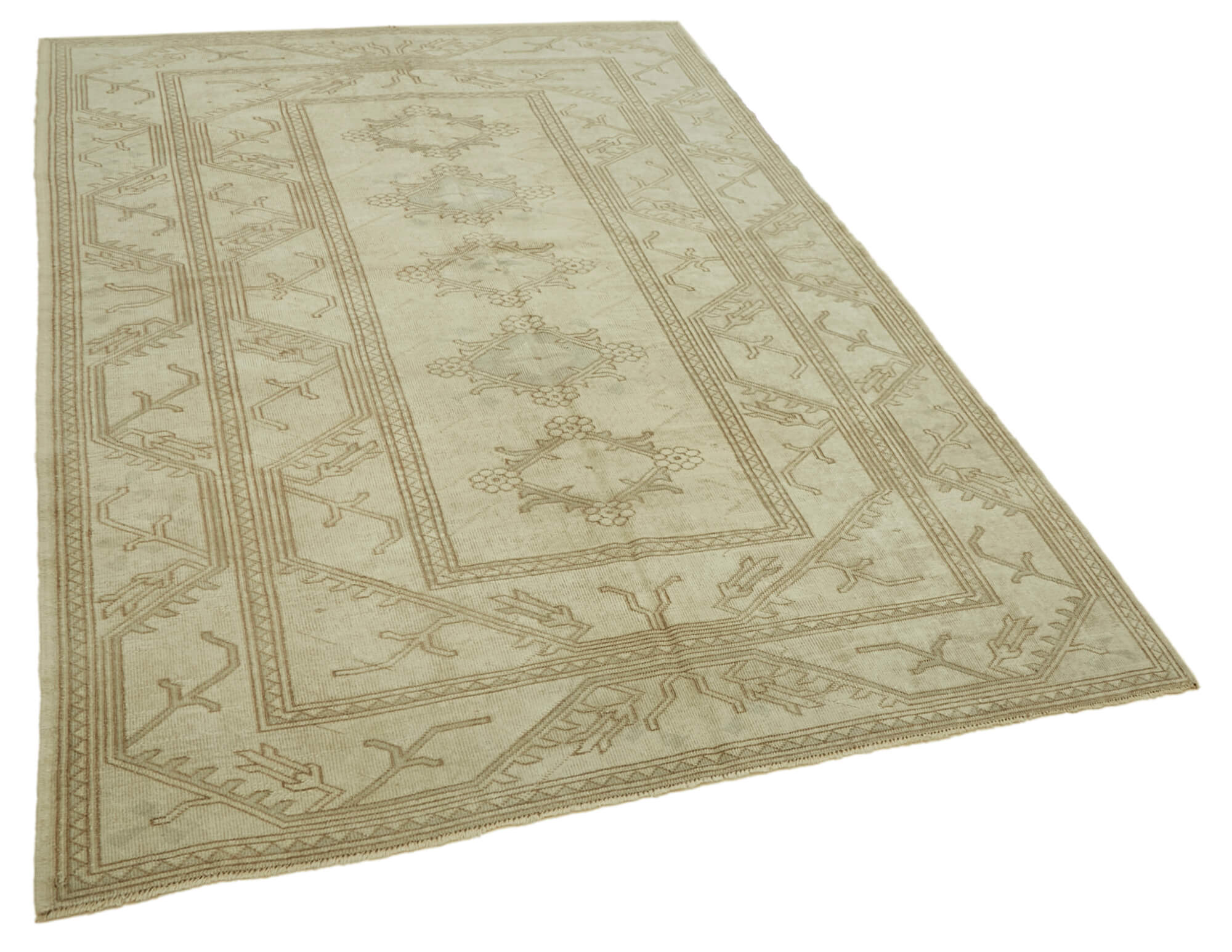 5x8 Vintage Handmade Anatolian Rug - 46824