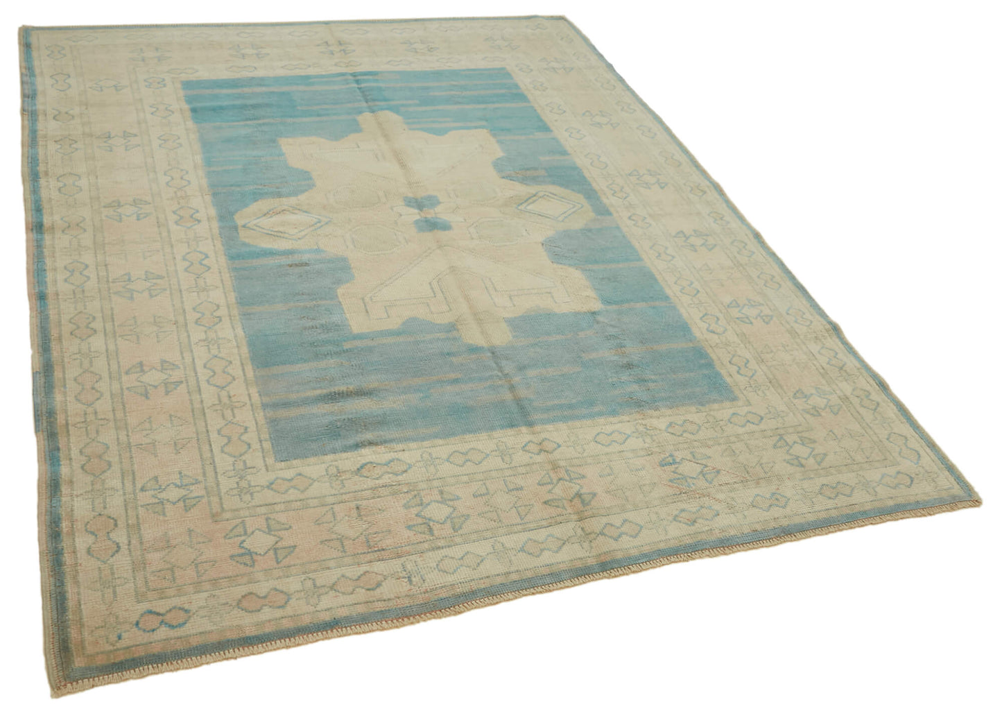 6x8 Vintage Handmade Anatolian Rug - 46825