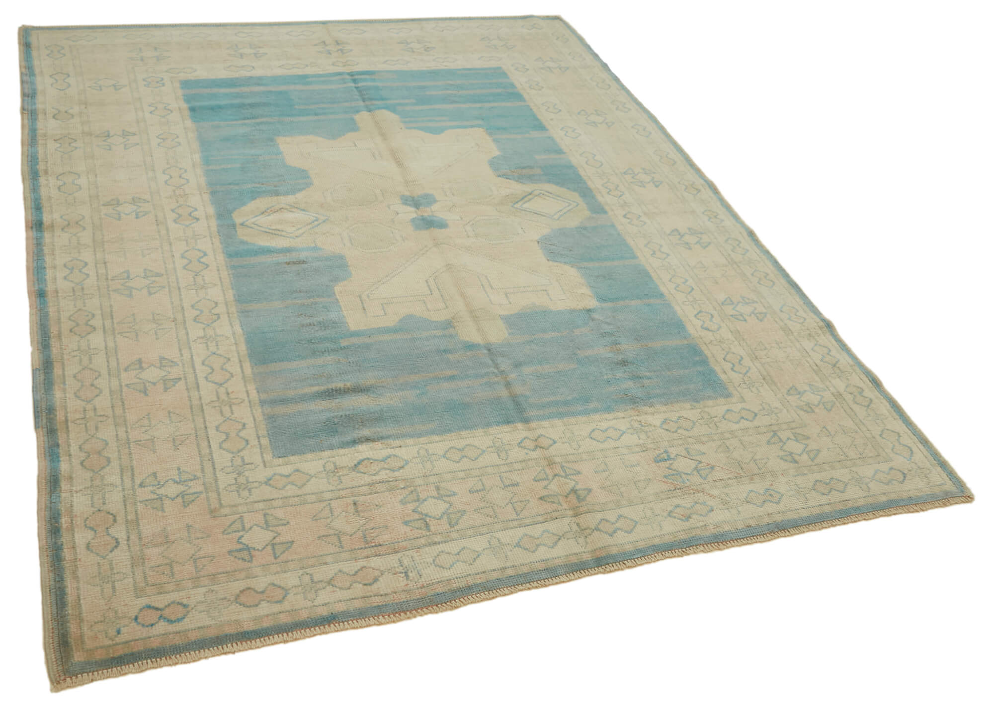 6x8 Vintage Handmade Anatolian Rug - 46825