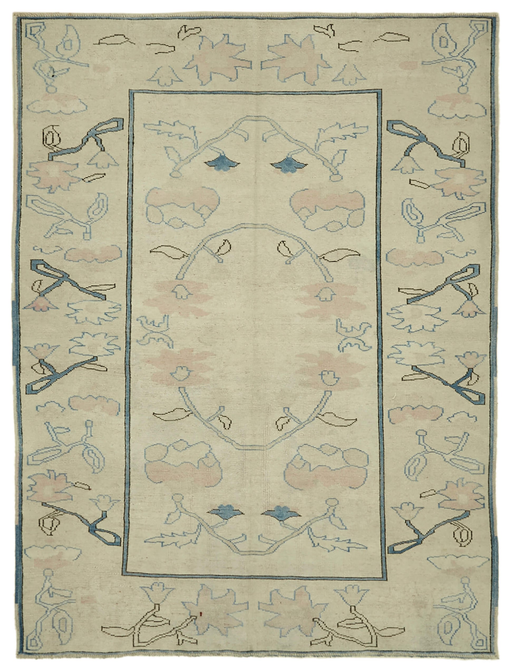 6x8 Vintage Handmade Anatolian Rug - 46826