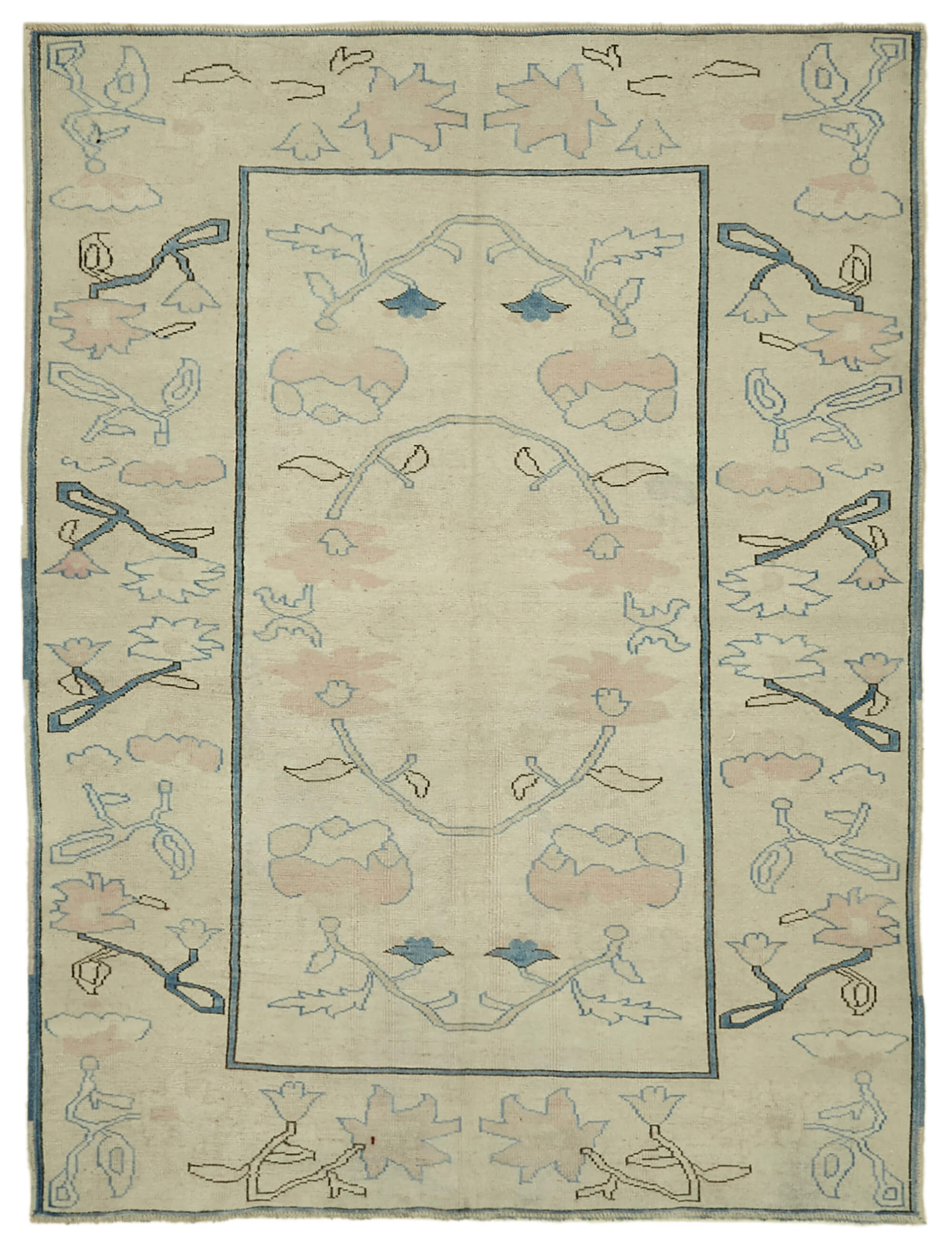 6x8 Vintage Handmade Anatolian Rug - 46826