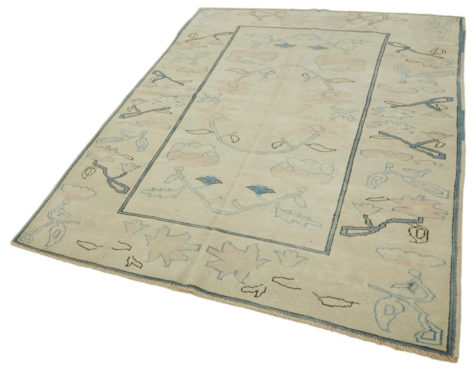 6x8 Vintage Handmade Anatolian Rug - 46826