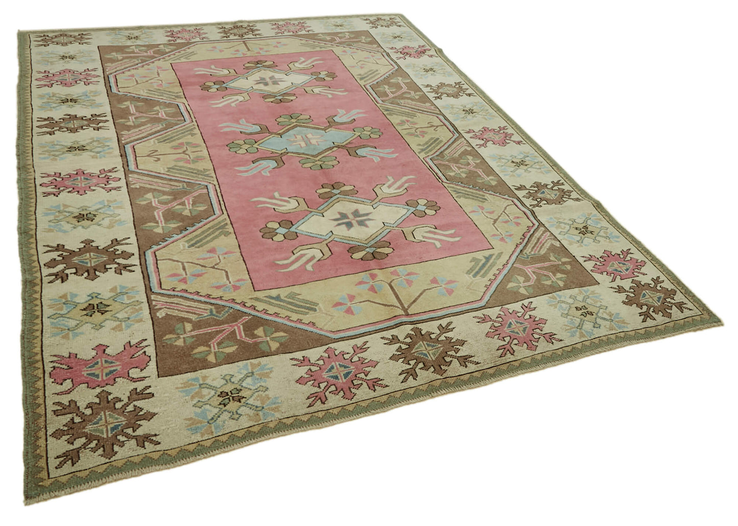 7x9 Vintage Handmade Anatolian Rug - 46831