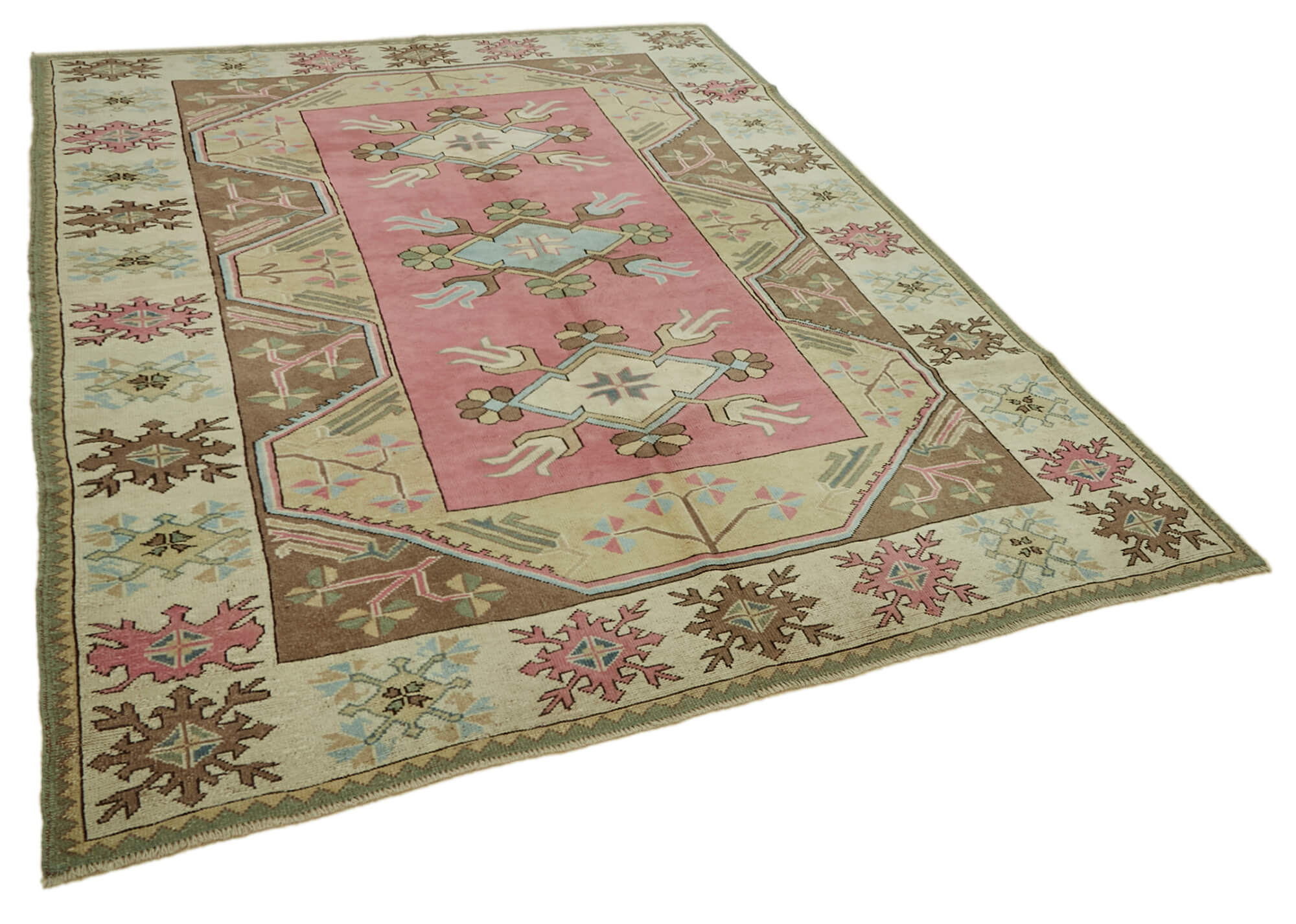 7x9 Vintage Handmade Anatolian Rug - 46831