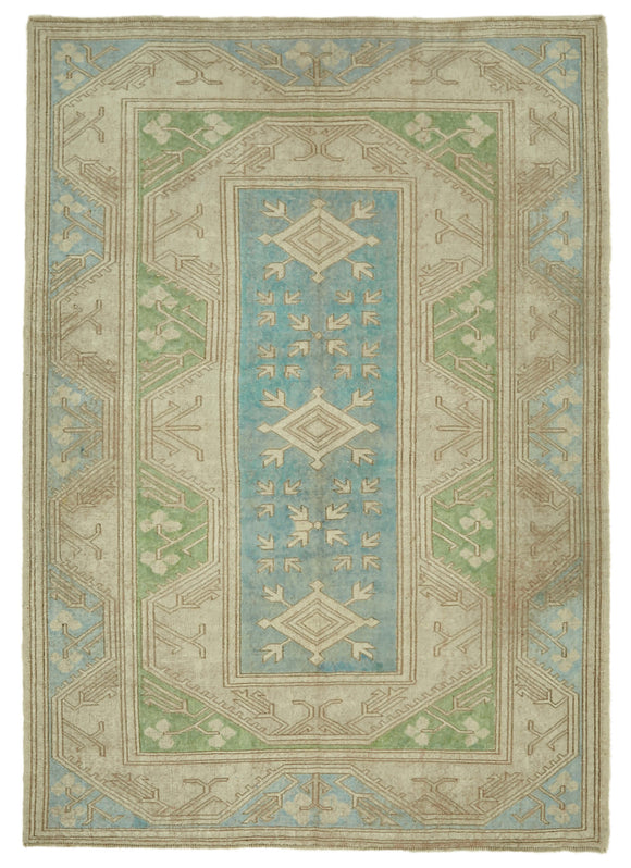 6x8 Vintage Handmade Anatolian Rug - 46834