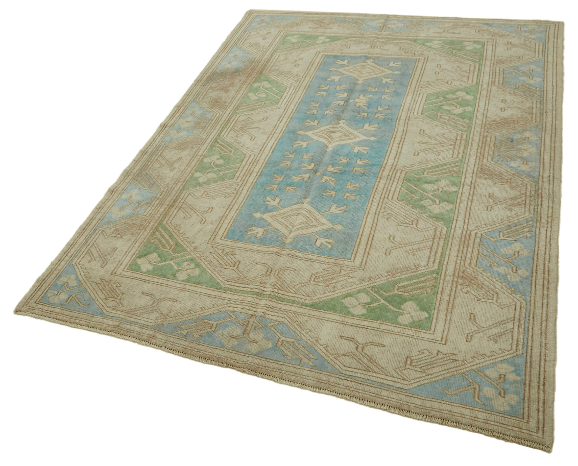 6x8 Vintage Handmade Anatolian Rug - 46834