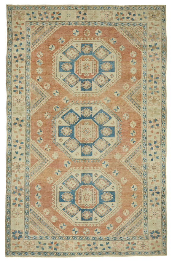 6x10 Vintage Handmade Anatolian Rug - 46837