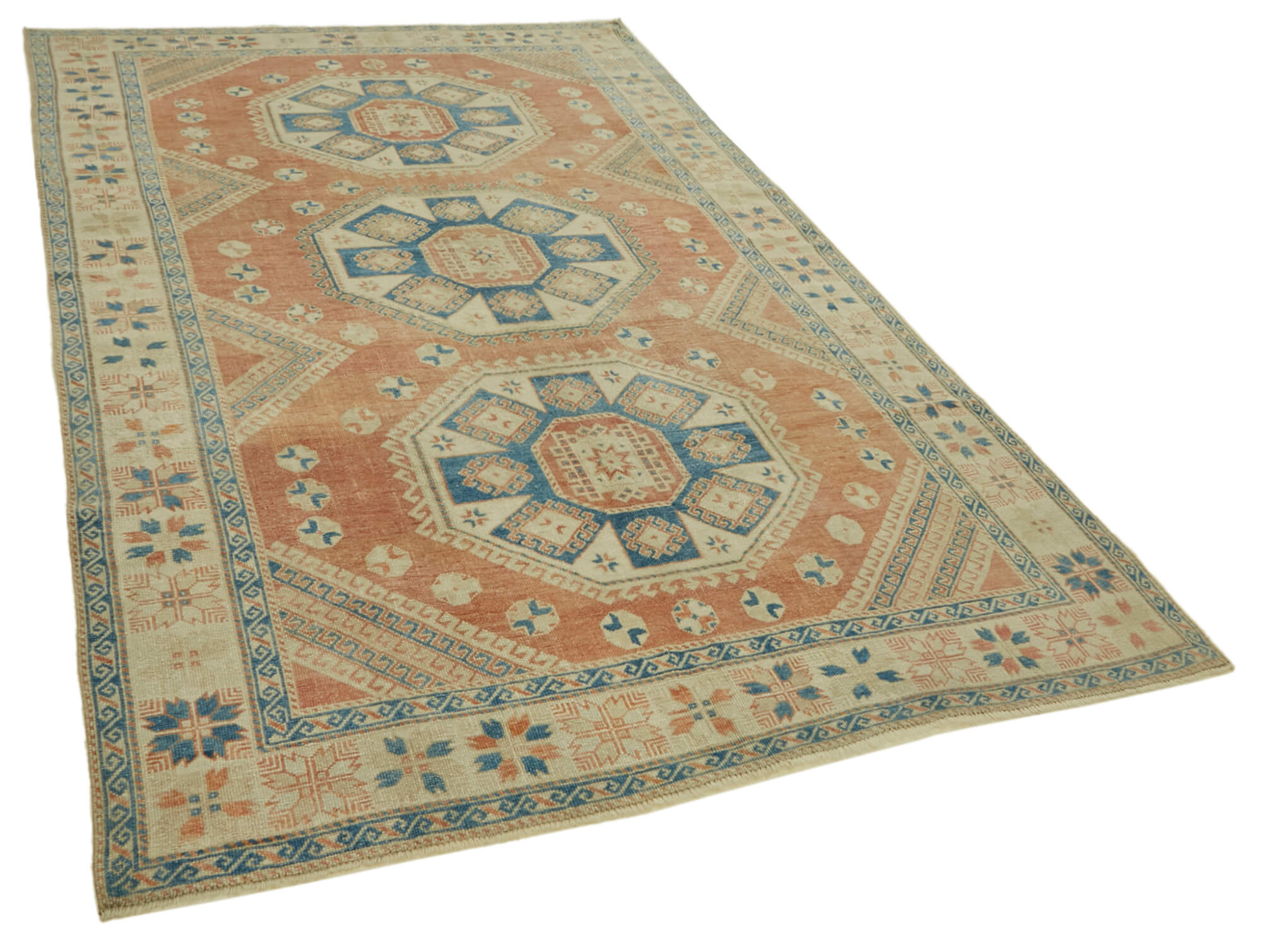 6x10 Vintage Handmade Anatolian Rug - 46837
