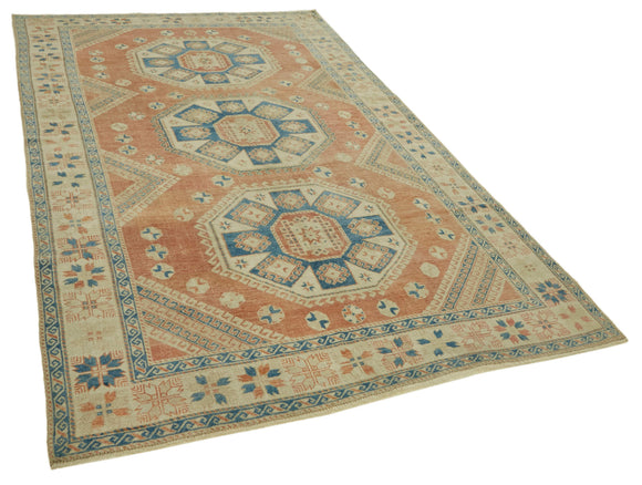 6x10 Vintage Handmade Anatolian Rug - 46837
