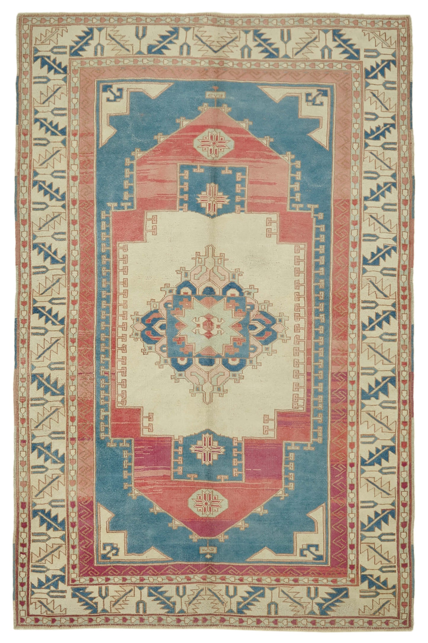 6x9 Vintage Handmade Anatolian Rug - 46838