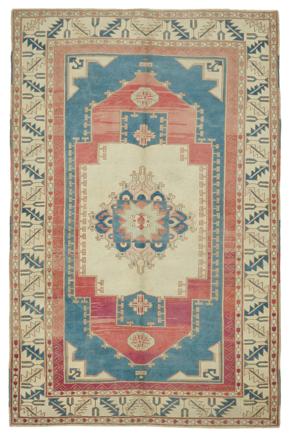 6x9 Vintage Handmade Anatolian Rug - 46838