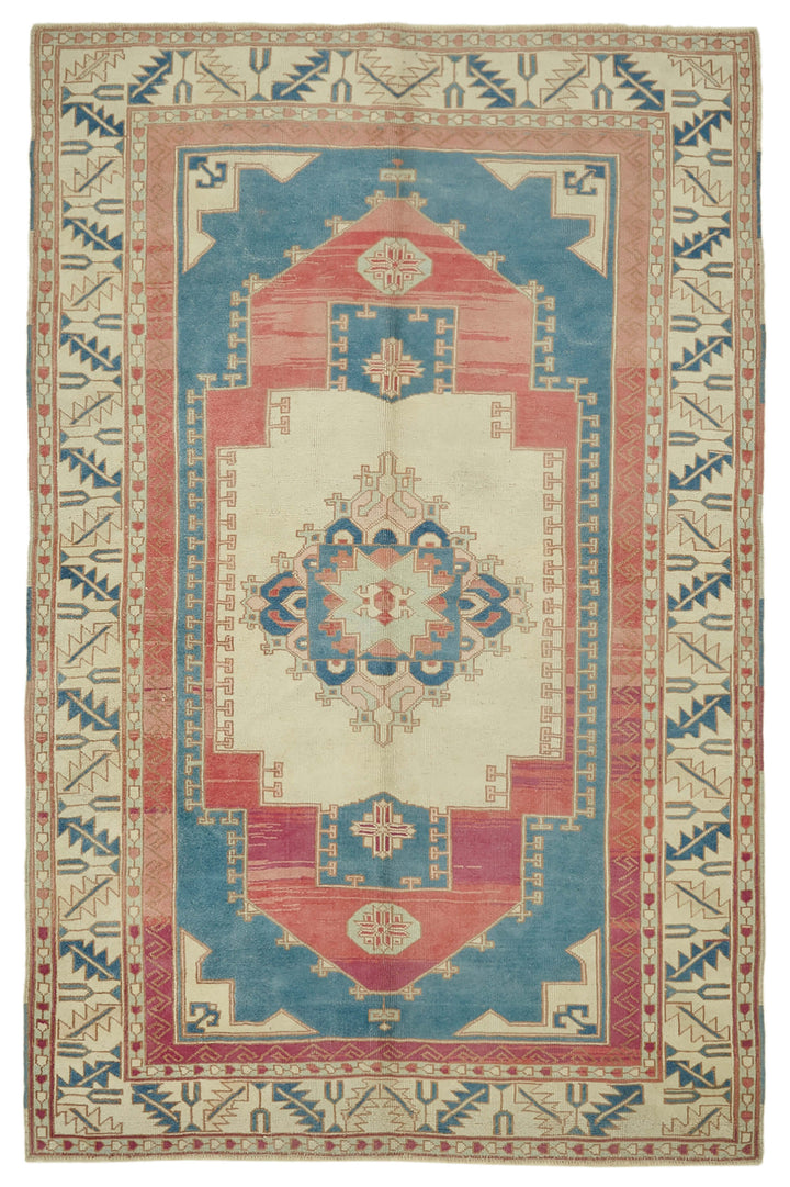 6x9 Vintage Handmade Anatolian Rug - 46838
