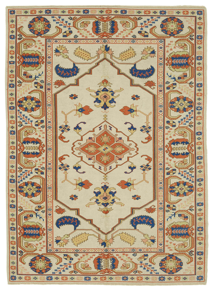 6x8 Vintage Handmade Anatolian Rug - 46840