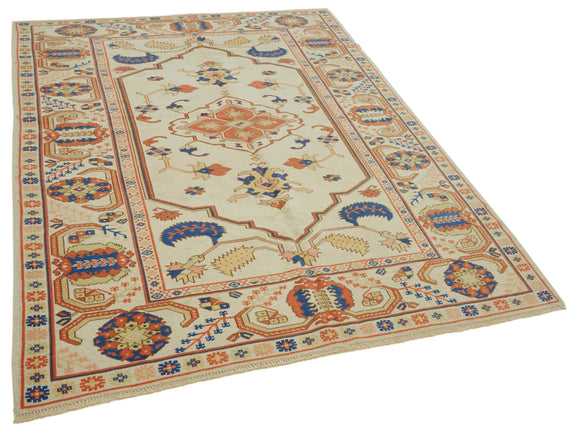 6x8 Vintage Handmade Anatolian Rug - 46840