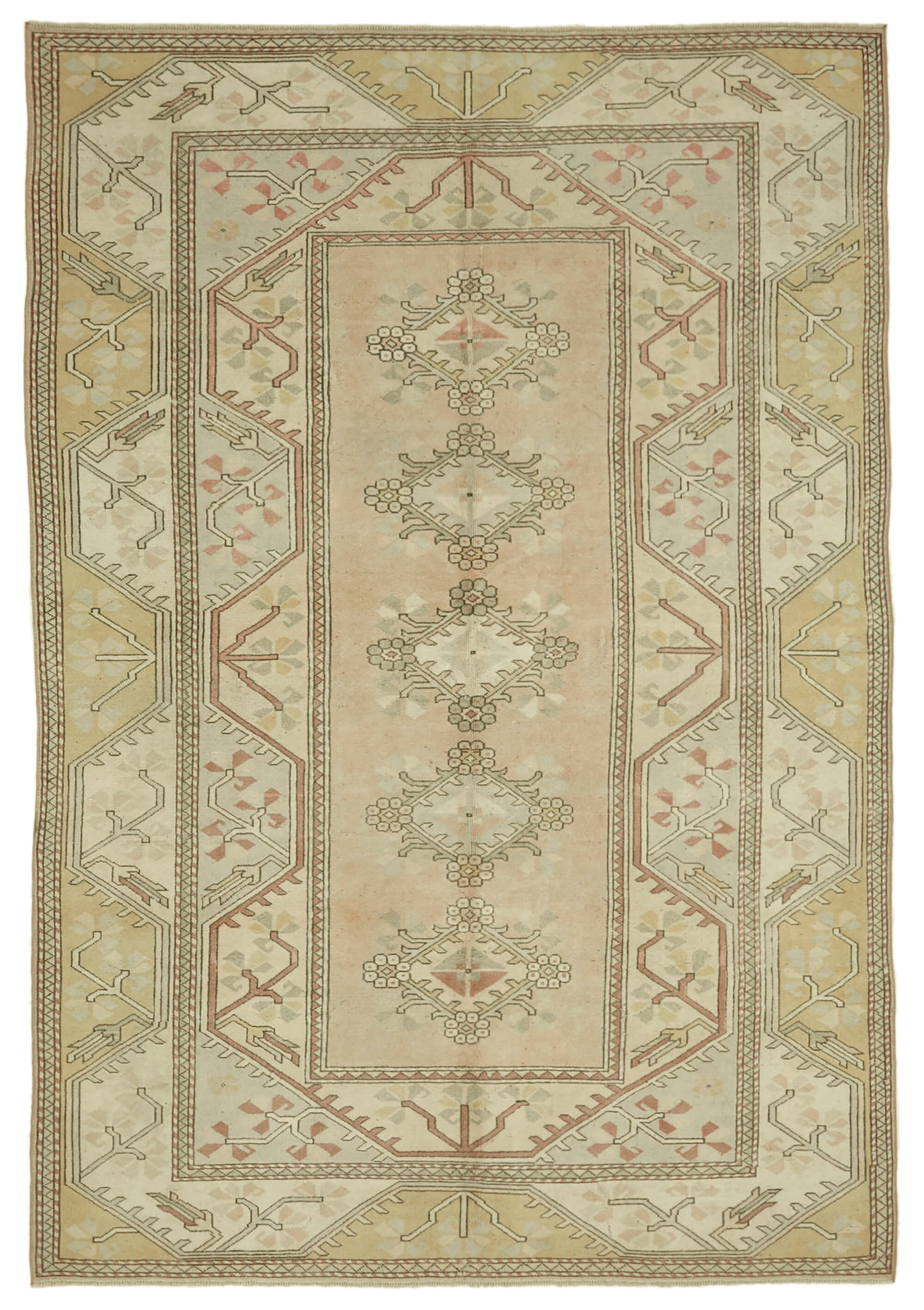 6x9 Vintage Handmade Anatolian Rug - 46843