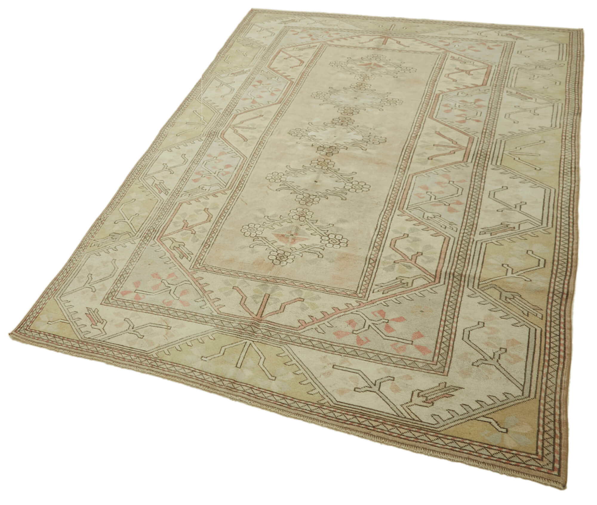 6x9 Vintage Handmade Anatolian Rug - 46843