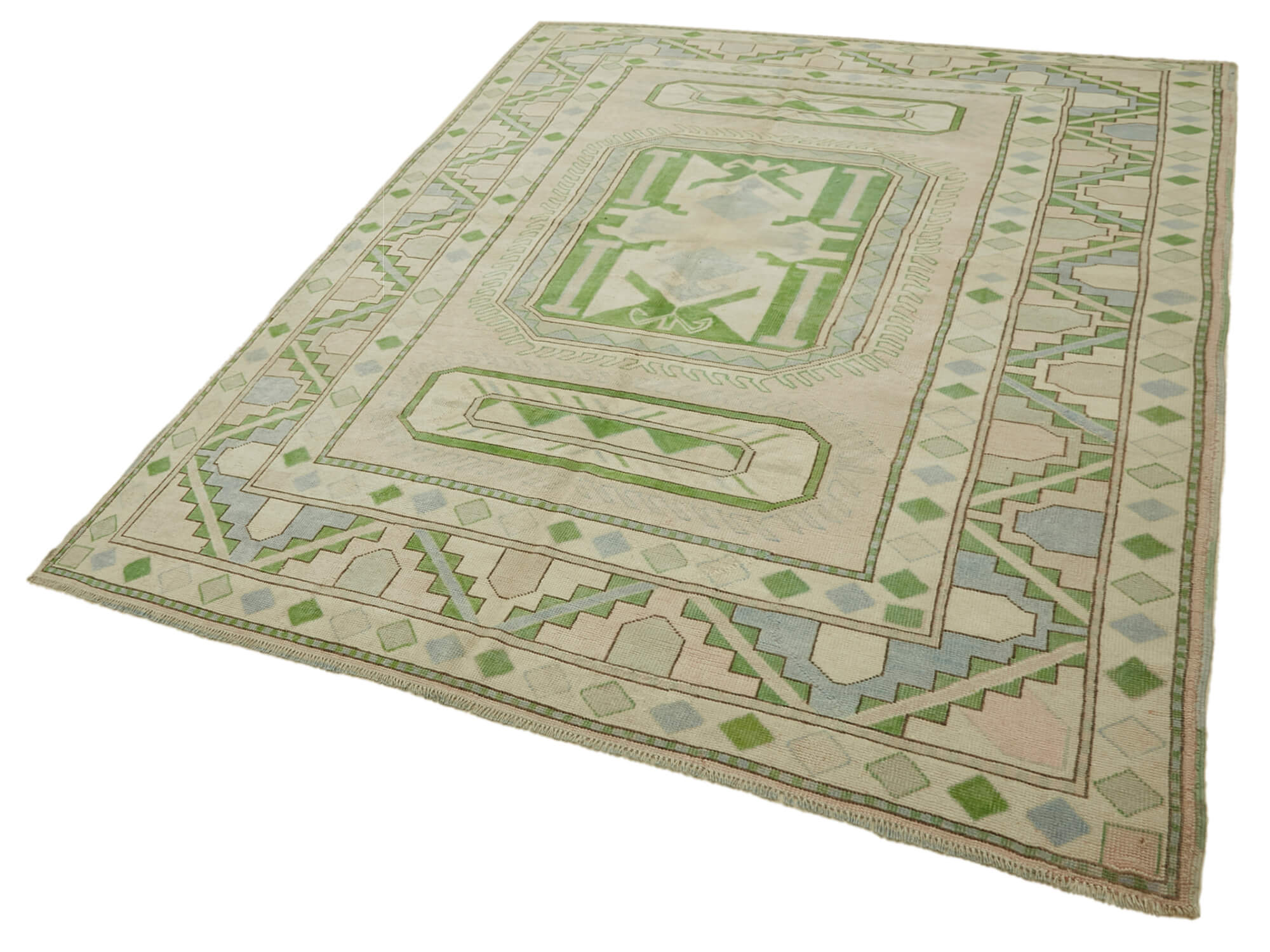 7x10 Vintage Handmade Anatolian Rug - 46844
