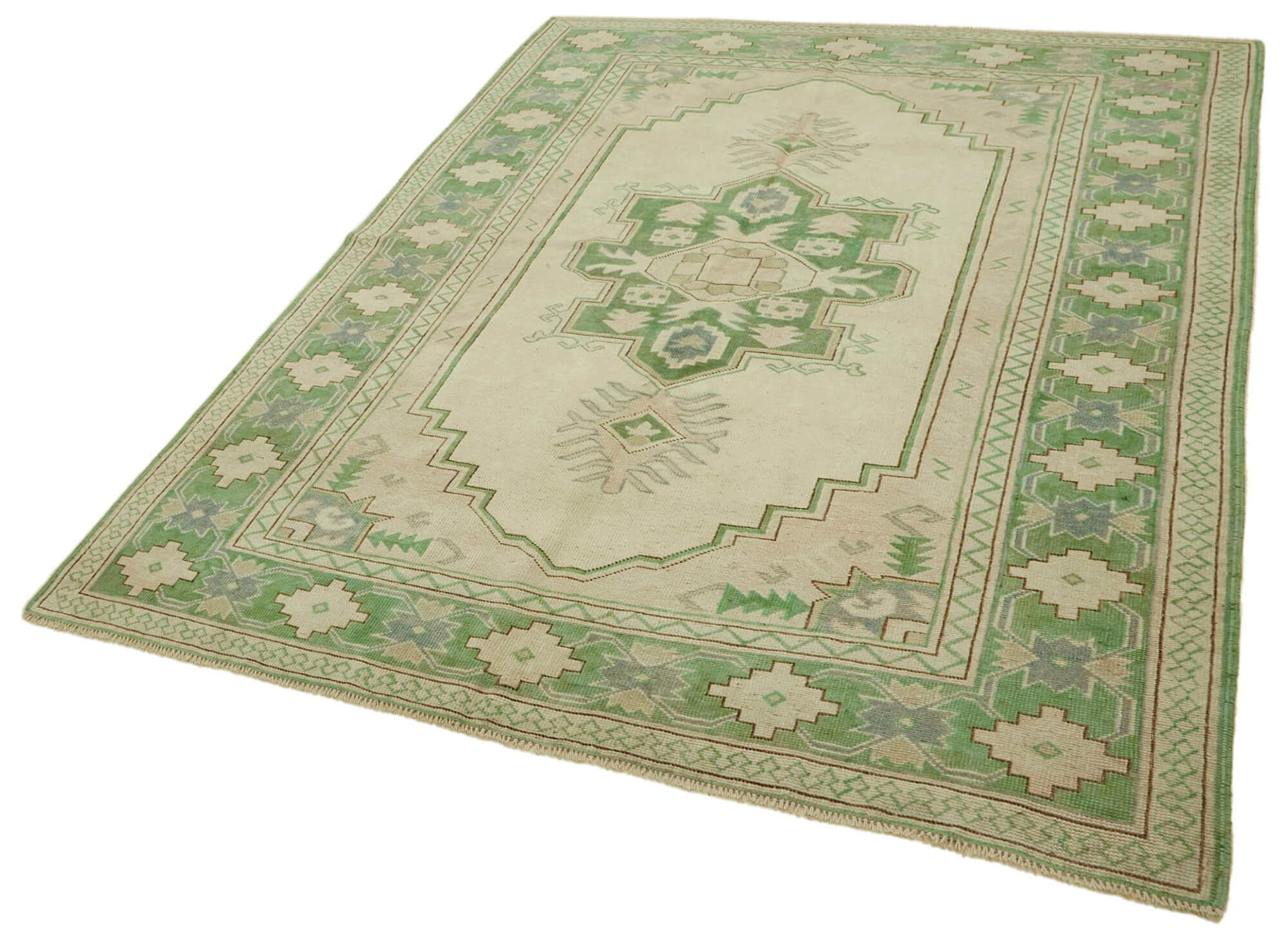6x8 Vintage Handmade Anatolian Rug - 46846