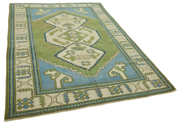 6x8 Vintage Handmade Anatolian Rug - 46847