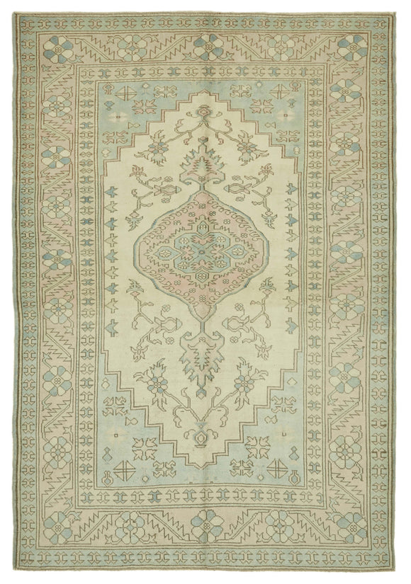 7x10 Vintage Handmade Anatolian Rug - 46848