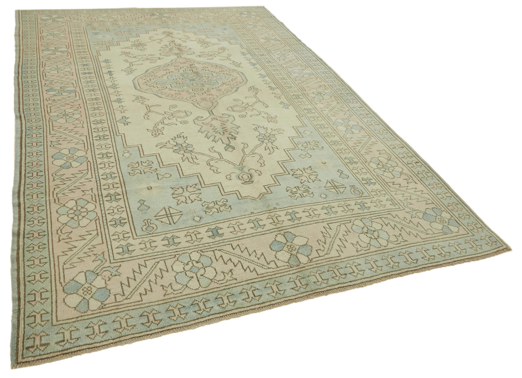 7x10 Vintage Handmade Anatolian Rug - 46848
