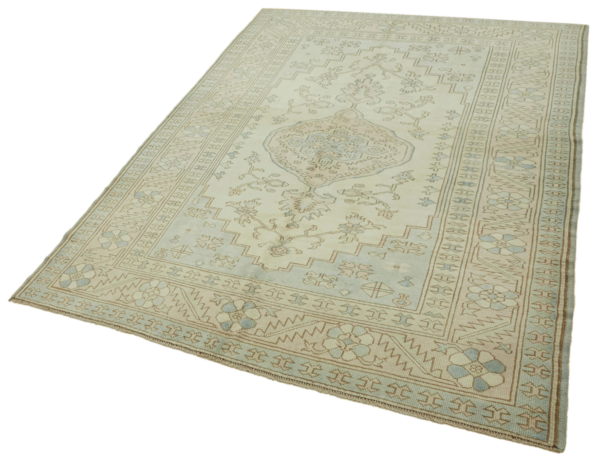 7x10 Vintage Handmade Anatolian Rug - 46848