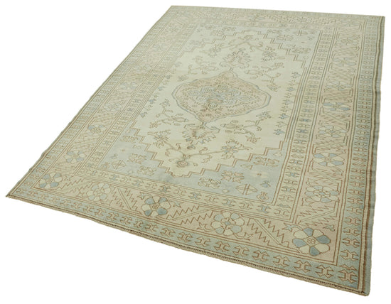 7x10 Vintage Handmade Anatolian Rug - 46848
