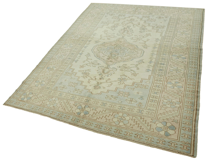 7x10 Vintage Handmade Anatolian Rug - 46848