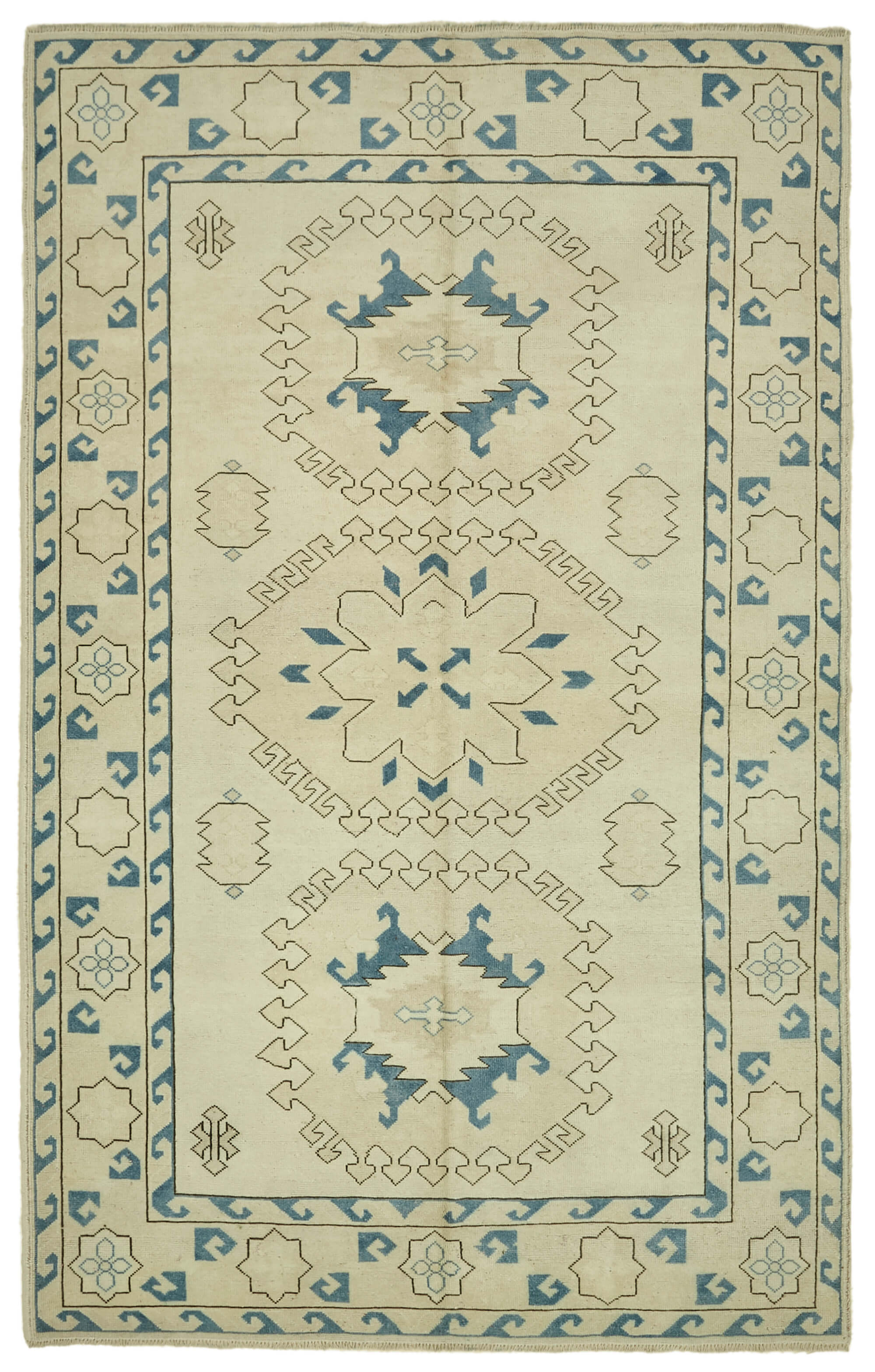 7x10 Vintage Handmade Anatolian Rug - 46849