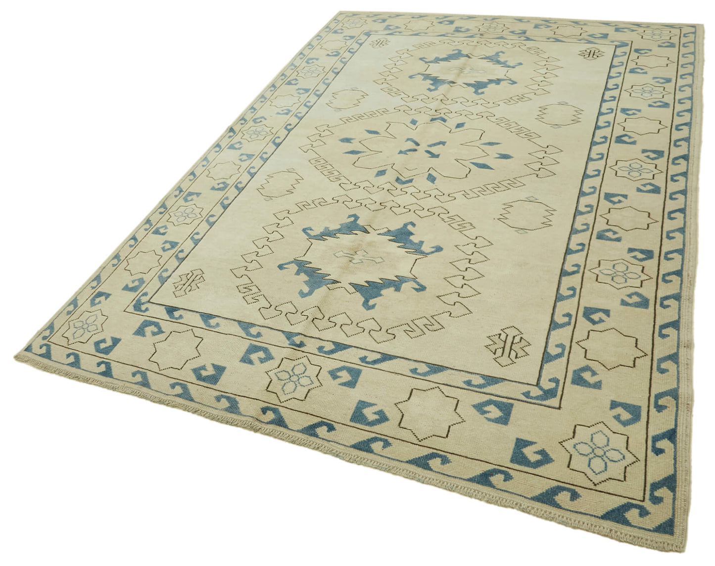 7x10 Vintage Handmade Anatolian Rug - 46849