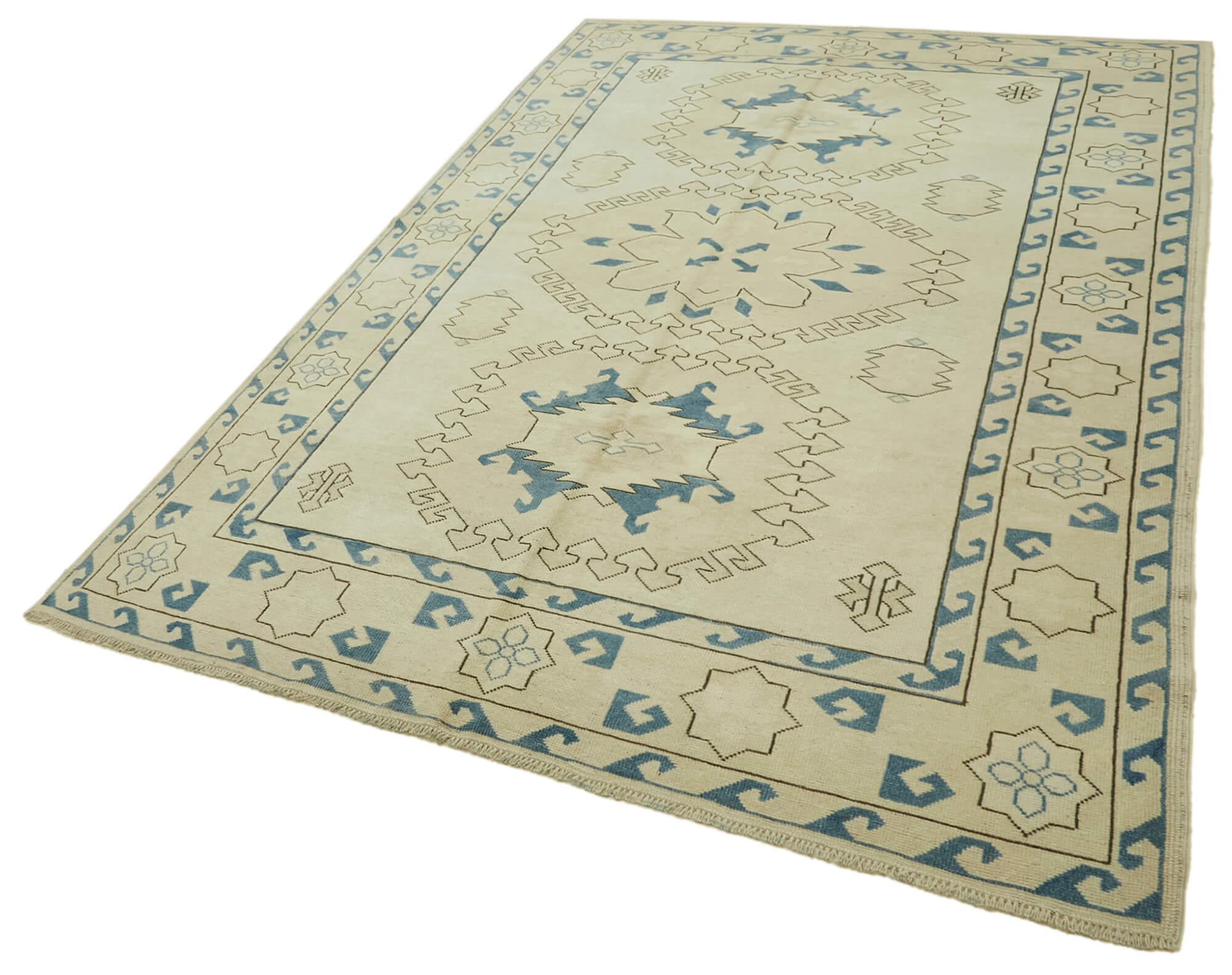 7x10 Vintage Handmade Anatolian Rug - 46849