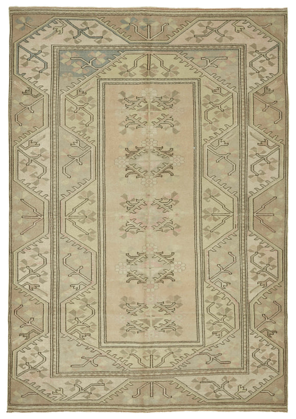 6x9 Vintage Handmade Anatolian Rug - 46850