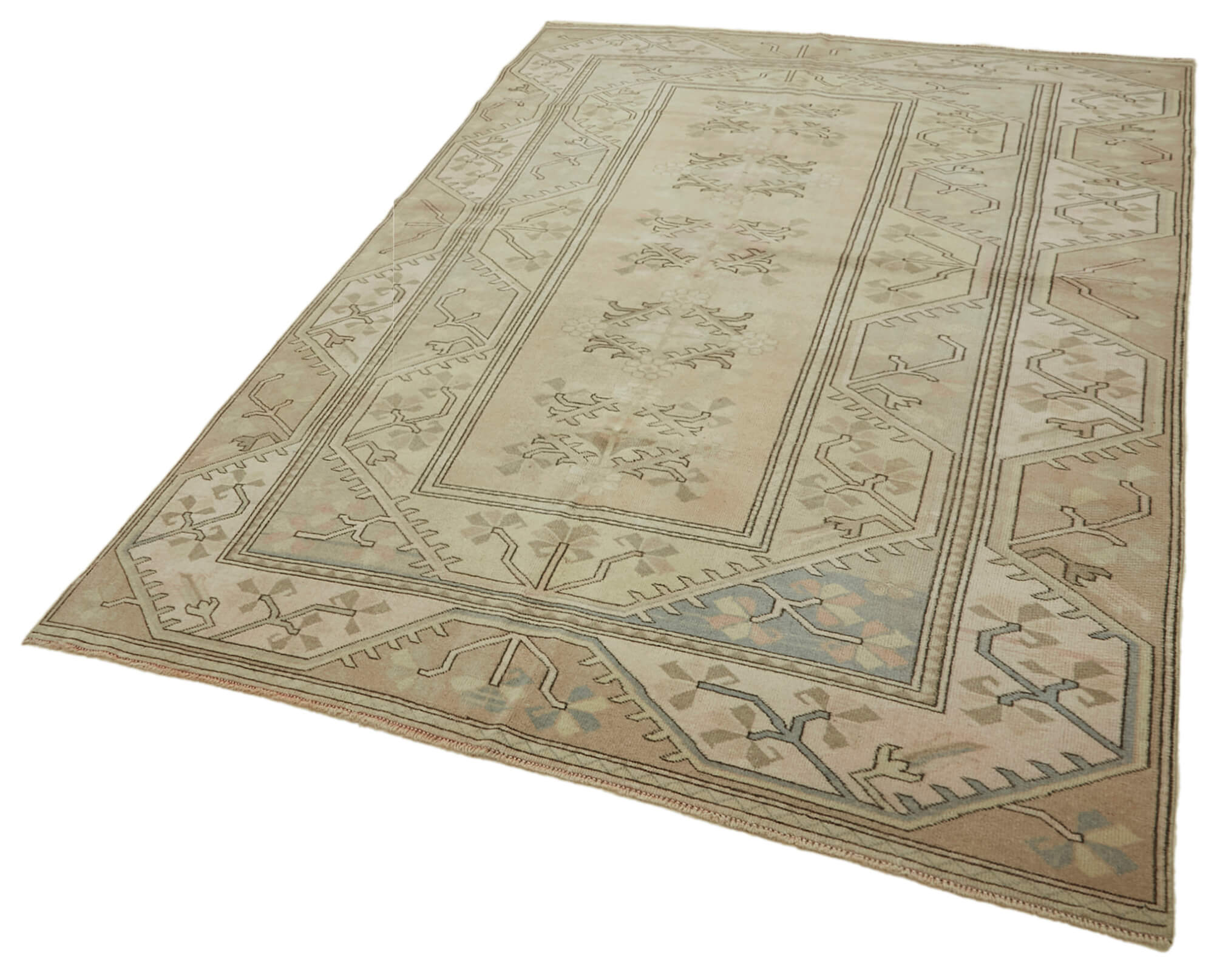 6x9 Vintage Handmade Anatolian Rug - 46850