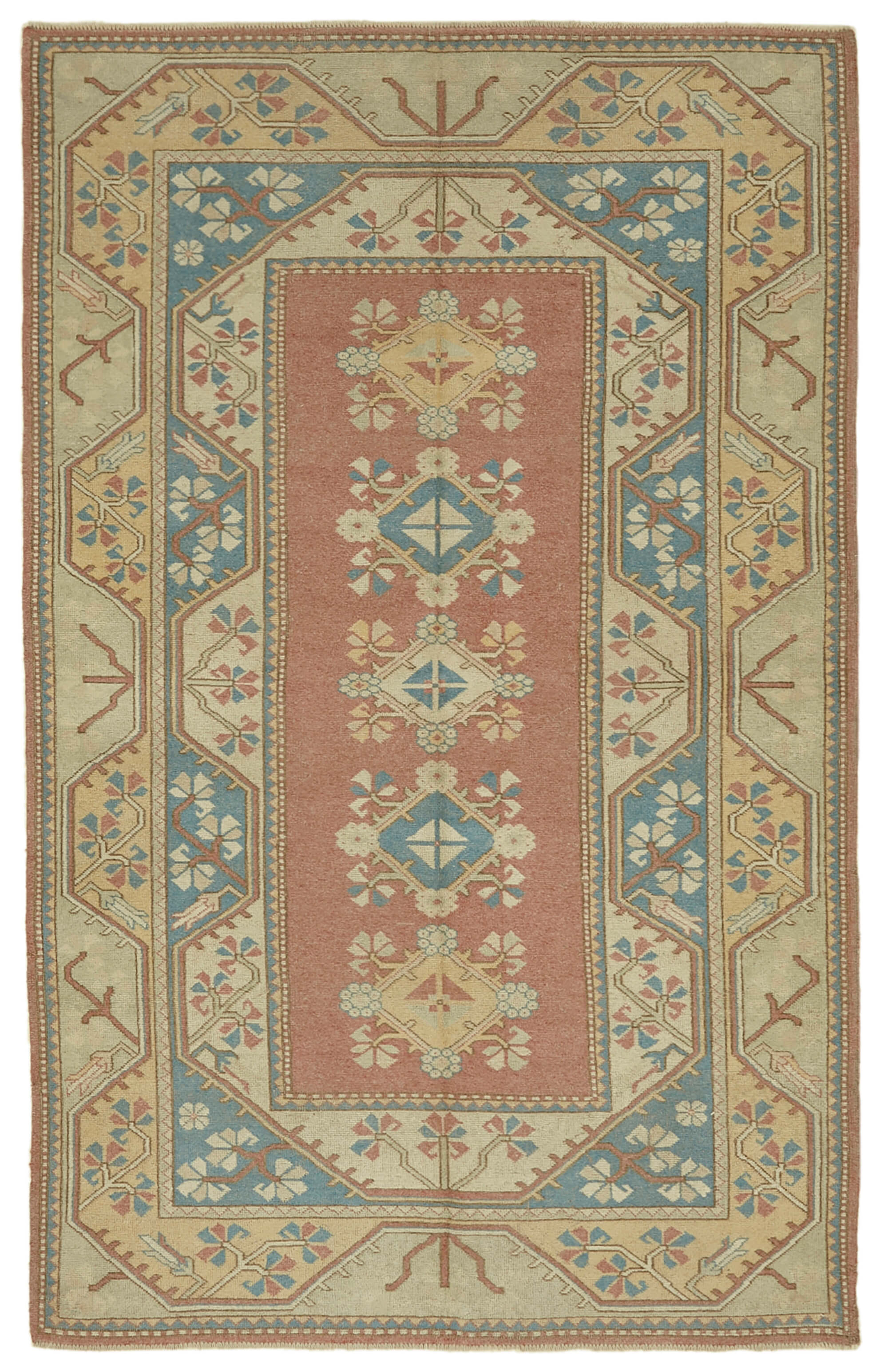 5x8 Vintage Handmade Anatolian Rug - 46856