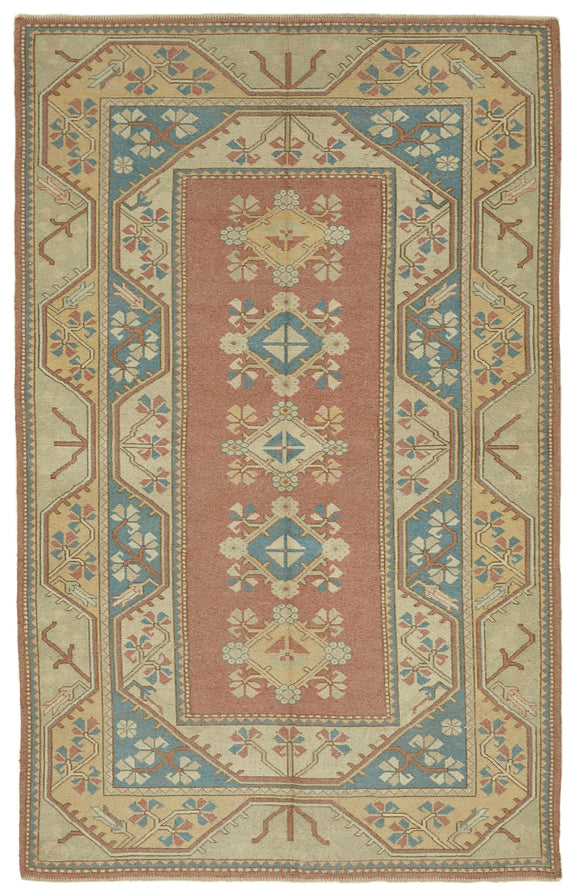 5x8 Vintage Handmade Anatolian Rug - 46856
