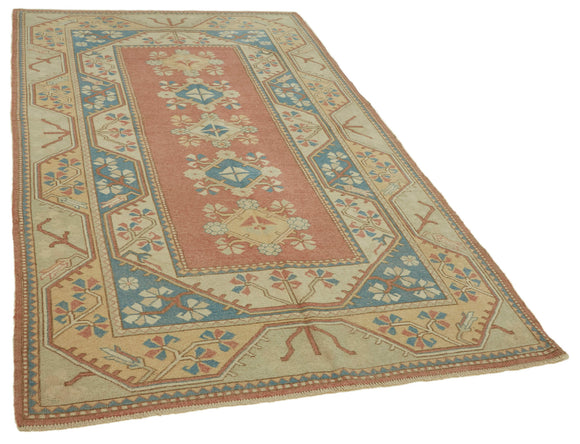 5x8 Vintage Handmade Anatolian Rug - 46856
