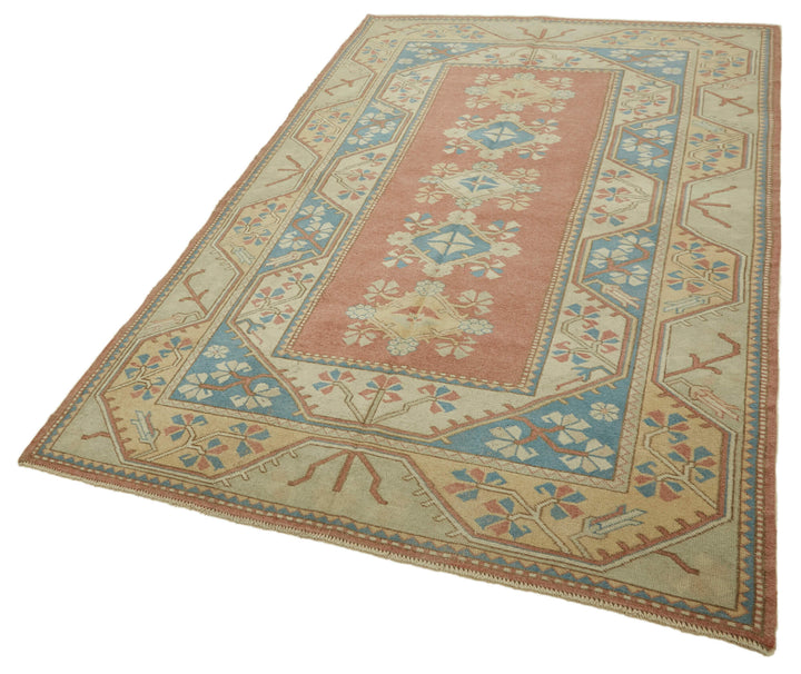 5x8 Vintage Handmade Anatolian Rug - 46856