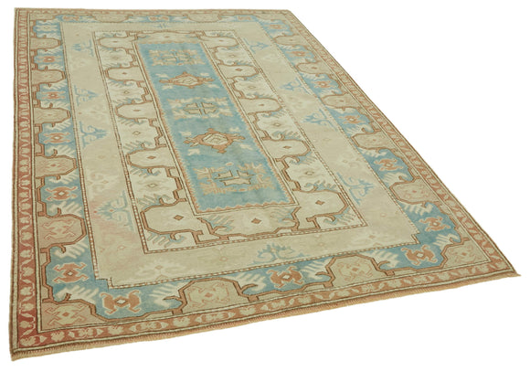 5x7 Vintage Handmade Anatolian Rug - 46857