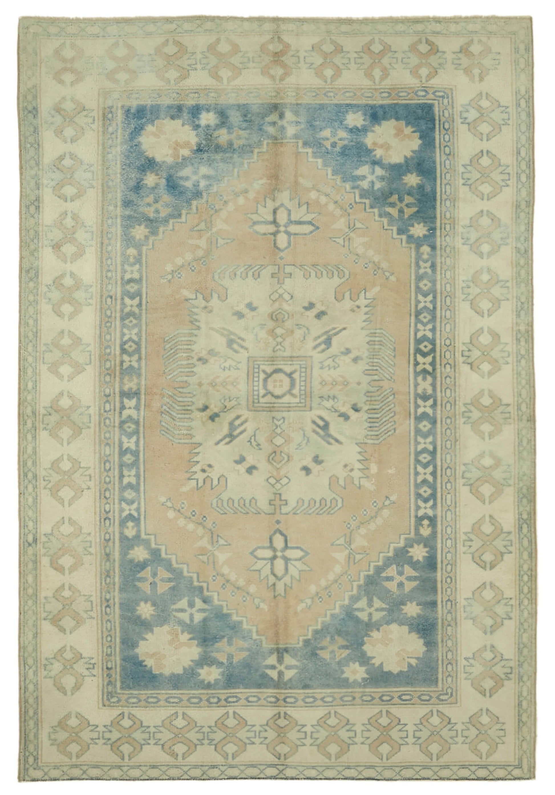 6x8 Vintage Handmade Anatolian Rug - 46860