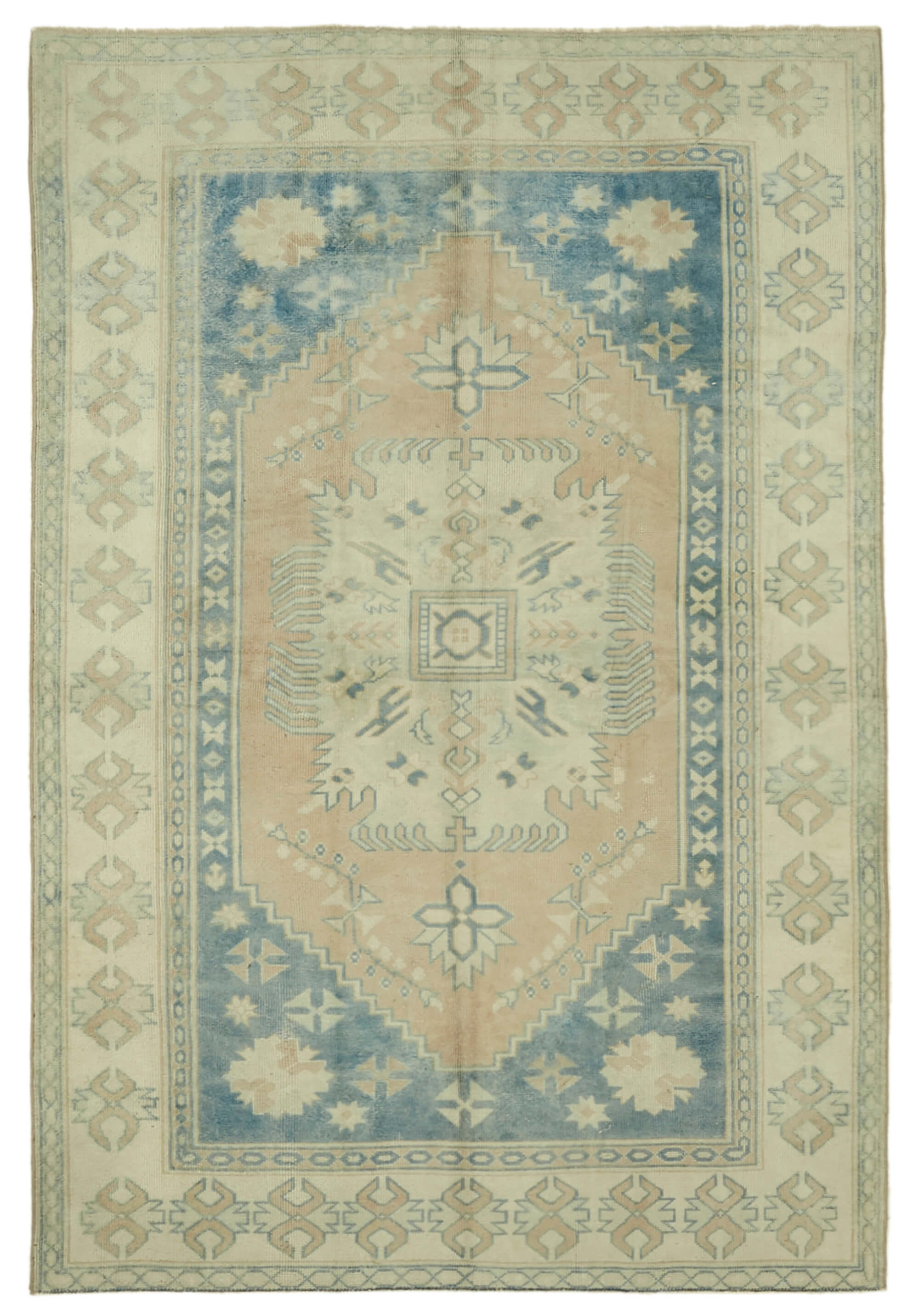 6x8 Vintage Handmade Anatolian Rug - 46860