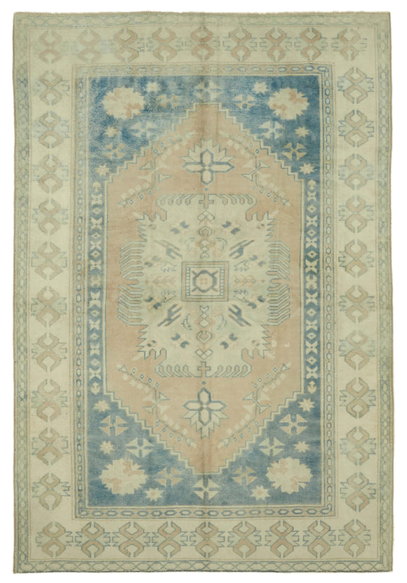 6x8 Vintage Handmade Anatolian Rug - 46860