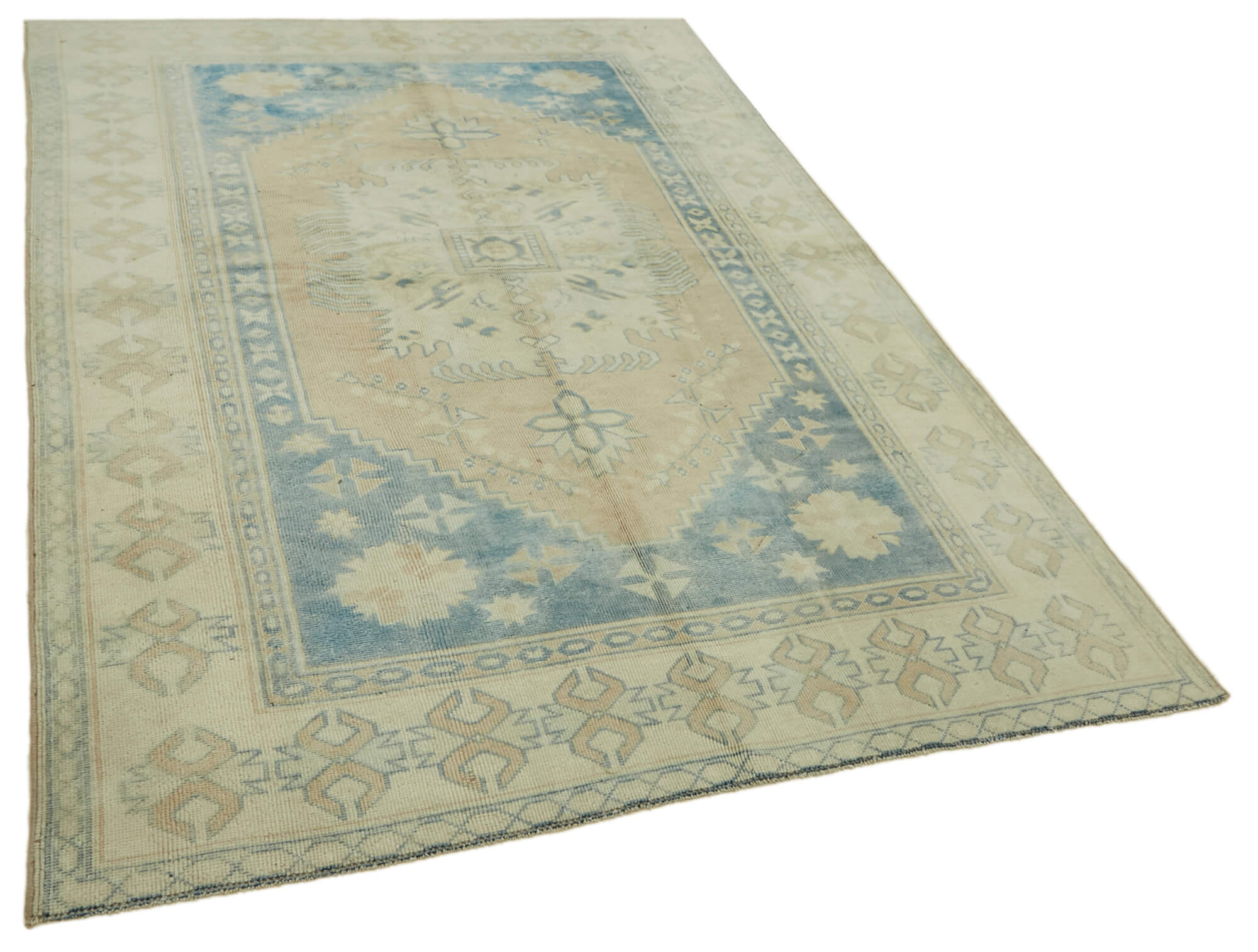 6x8 Vintage Handmade Anatolian Rug - 46860