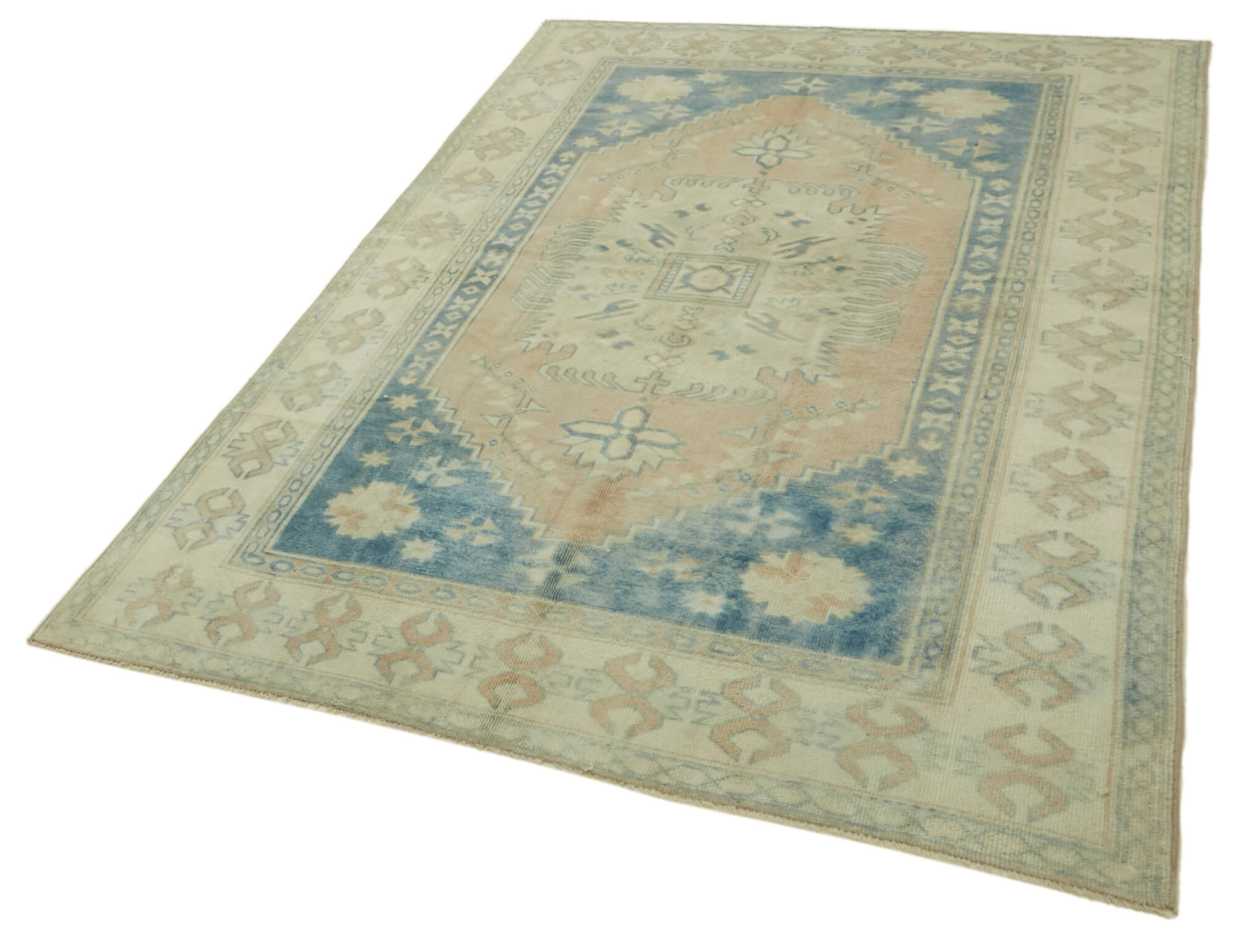 6x8 Vintage Handmade Anatolian Rug - 46860