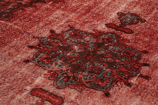 7x10 Vintage Hand-Carved Turkish Rug - 46864