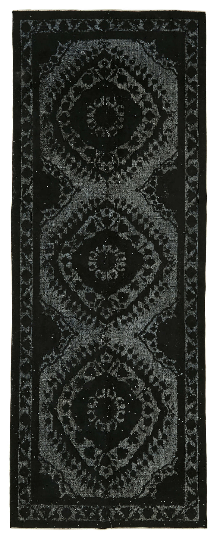 5x12 Vintage Hand-Carved Turkish Rug - 46865