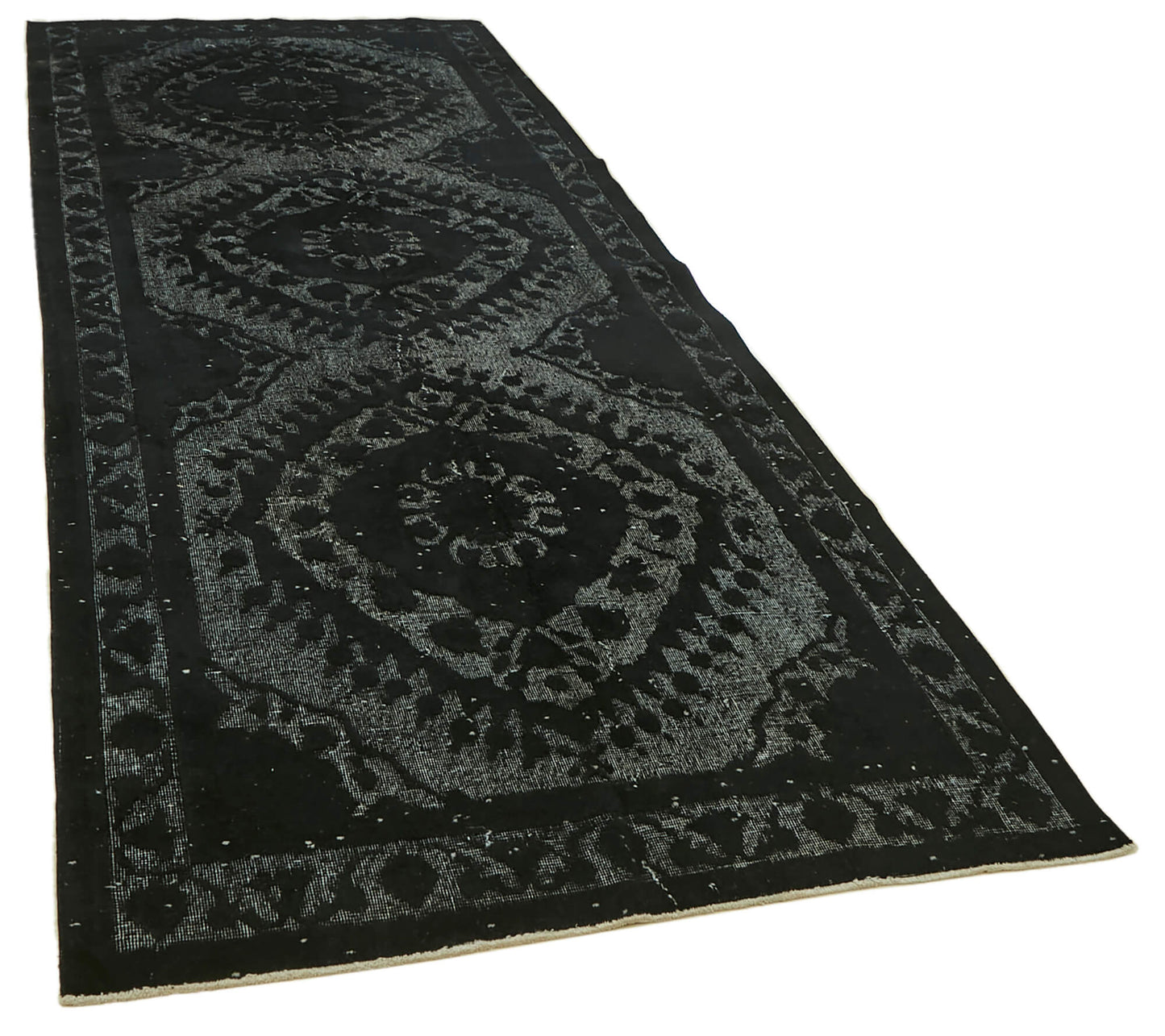 5x12 Vintage Hand-Carved Turkish Rug - 46865