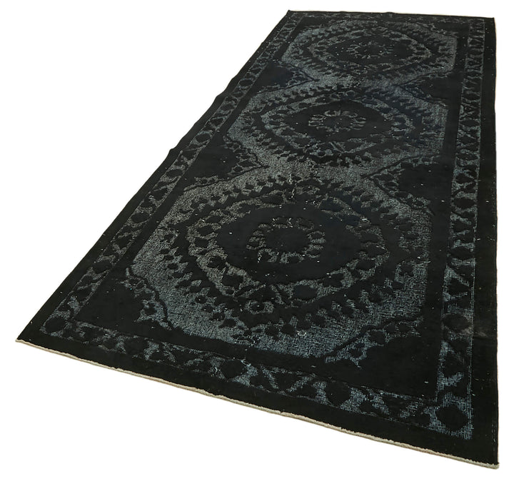 5x12 Vintage Hand-Carved Turkish Rug - 46865