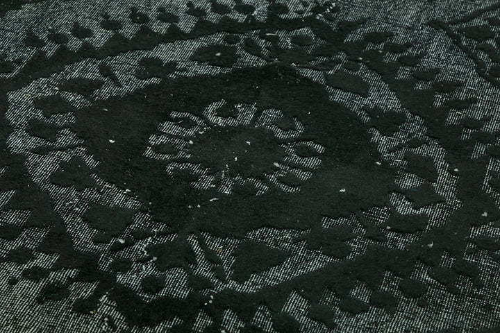 5x12 Vintage Hand-Carved Turkish Rug - 46865