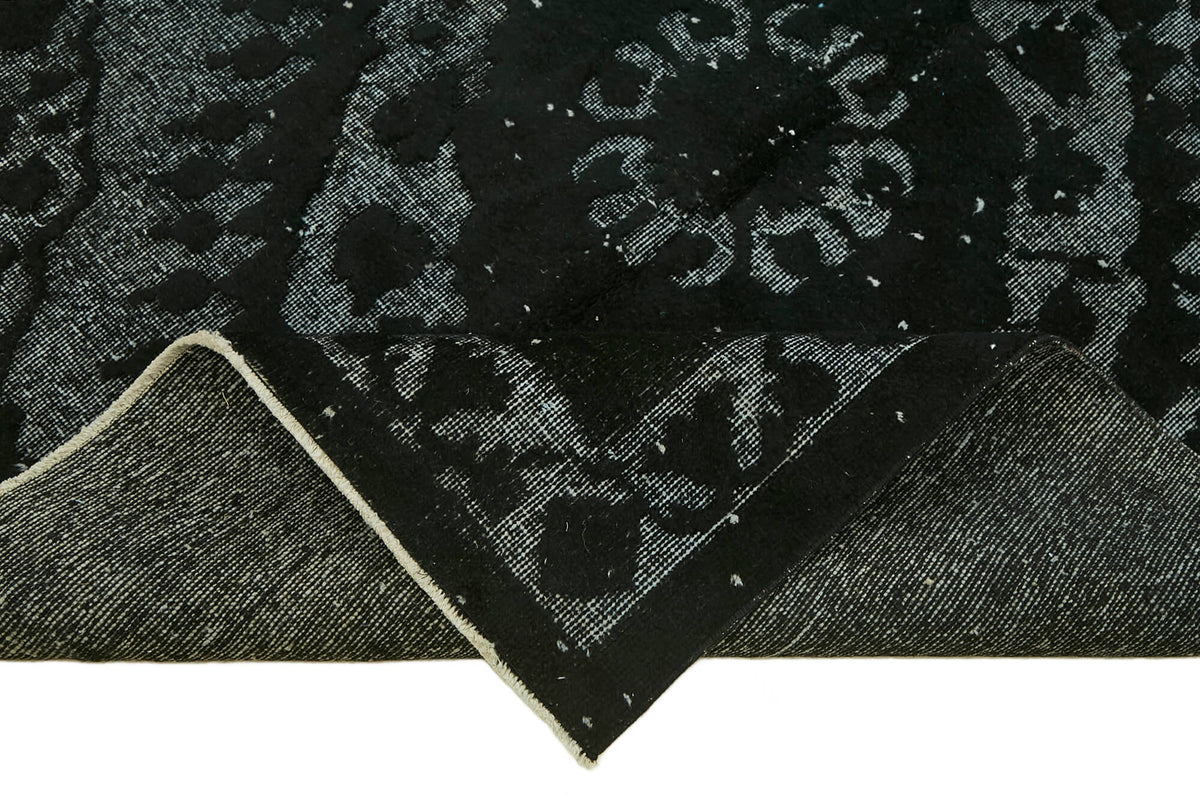 5x12 Vintage Hand-Carved Turkish Rug - 46865